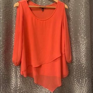 Coral blouse